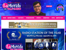 Tablet Screenshot of lamovidaradio.com